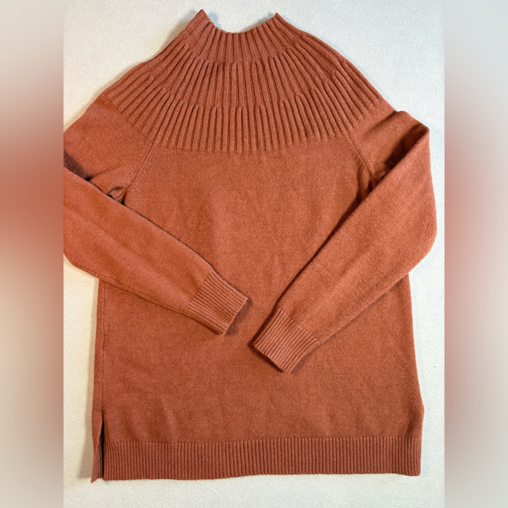 Anthropologie Women Cedar Knit Welford Tunic Mock Neck Sweater Size Large - Picture 9 of 9